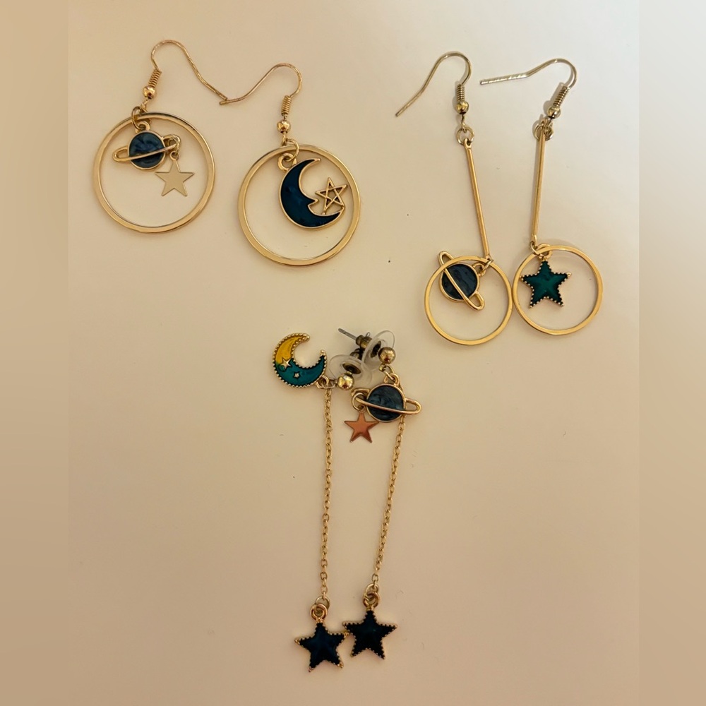 3 Set of Galaxy Earrings!